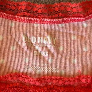 Old Navy polka dot ribbed tank